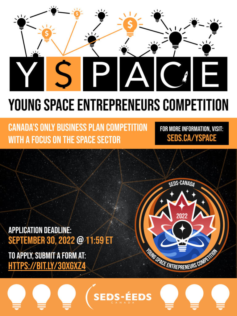 Promotional poster for YSpacE competition